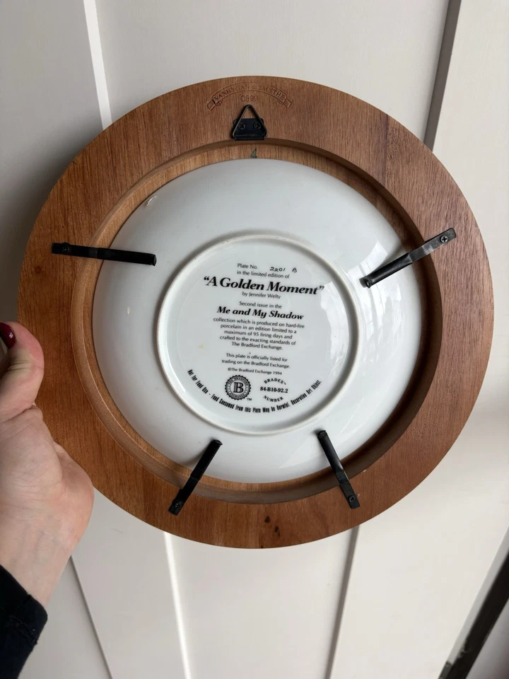 Bradford Exchange “A Golden Moment” Collector Plate by Jennifer Welty (Framed) - Image 2 of 2