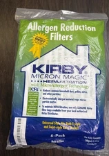 Kirby Vacuum Bag Micron Magic HEPA Filtration 6 Bags Fits F & Twist Style