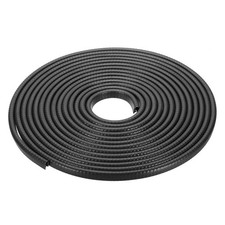24.6 Feet U Channel Edge Trim with Metal Clips Edge Guard Protector, Black