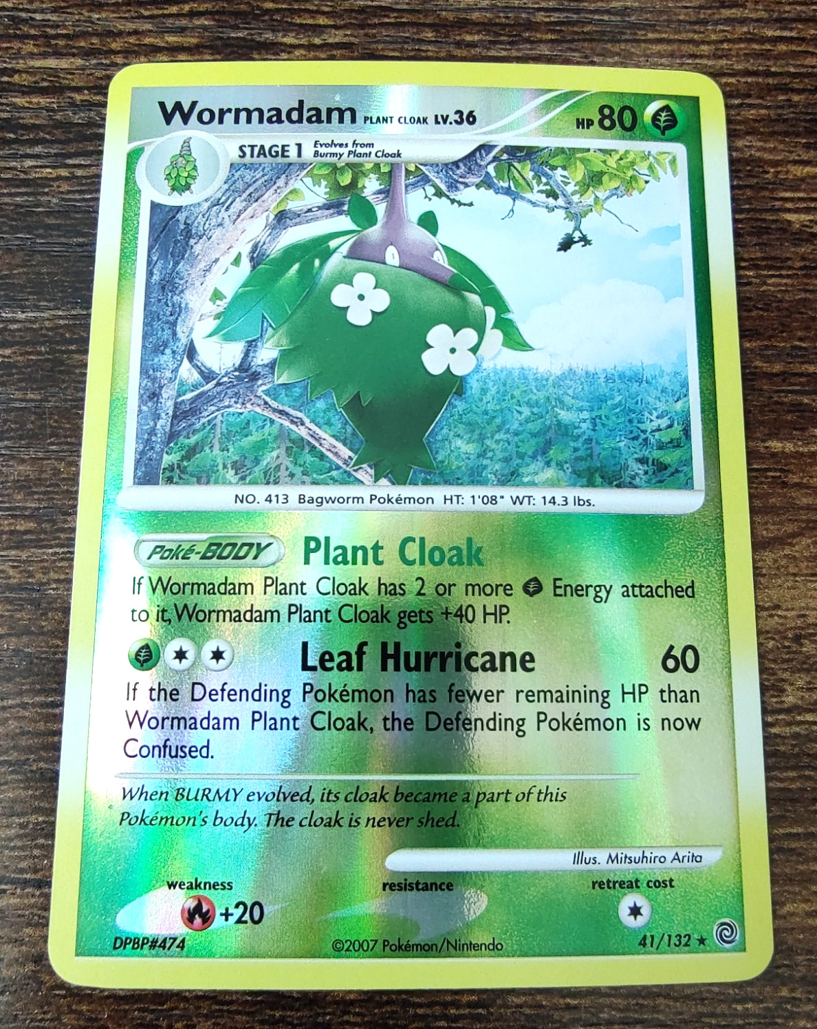 Wormadam Plant Cloak 41/132 Secret Wonders Pokemon Reverse Holo NM