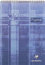 Clairefontaine Wirebound Notepad - Graph 80 sheets - 8 1/2 x 11 3/4 - Assorted