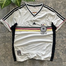 VINTAGE 1998 ADIDAS GERMANY NATIONAL SOCCER TEAM JERSEY IN SIZE M