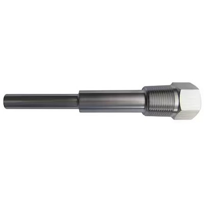 Bimetal Thermowell, 304Ss, 1/2 Npsm,  24C514