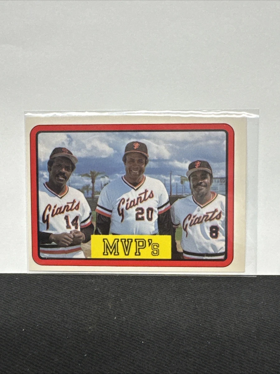 San Francisco Giants 1982 Year Manufactured Sports Trading Cards