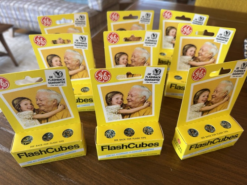 GE Camera Flashcubes 3 Cubes -9 Packs-  General Electric Untested New Vintage