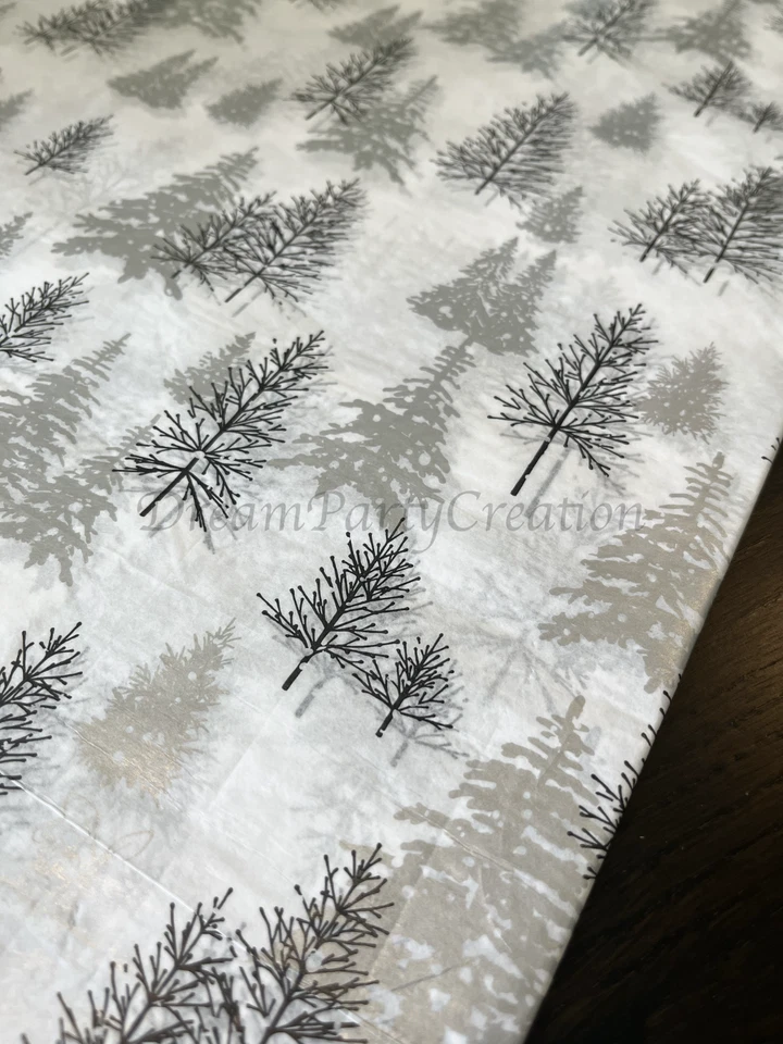 FROSTED FOREST Design Tissue Paper Sheet Choose Size & Package Amount - Image 3 of 4