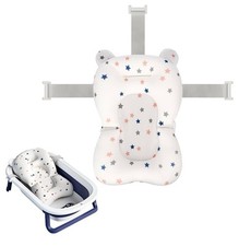 Baby Non-Slip Bath Pad Seat Shower Mat for Bathtub Newborn Floating NEW OPEN BOX