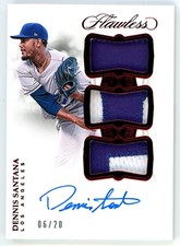 2019 Flawless Ruby Dennis Santana Auto Patch 6/20 #TPA-DS