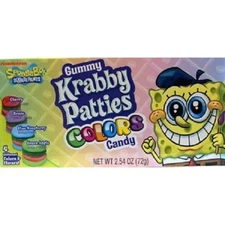 Spongebob, Krabby Patty Colors, Count 1 (2.54 oz) - Sugar Candy / Grab Varieties