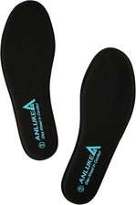Memory Foam Insoles for Men  Women - 9-9.5 Women/7-7.5 Men, Black