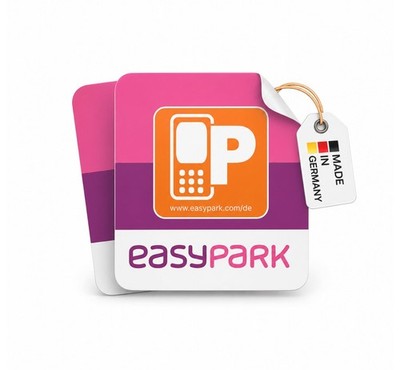 2X EASYPARK Hinterglasaufkleber Vignette Set  Ticket Aufkleber | Vignette Aut...