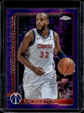 2025-26 Topps Chrome Khris Middleton Pulsar Purple Refractor #/75 Wizards