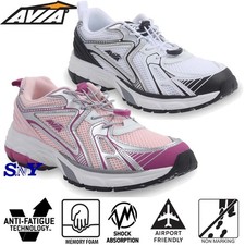 Avia Women's Performance Bungee Sneakers Memory Foam Breathable Lightweight