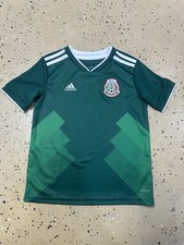 2018-19 Adidas Mexico Soccer Jersey. Youth Size Small