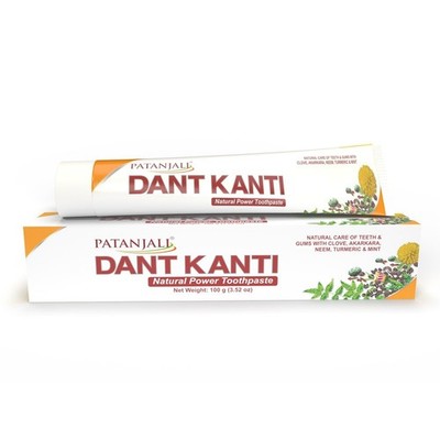 Patanjali Dant Kanti Dental Cream 100g 3.52 Ounce (Pack of 1) 