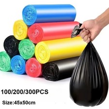 1000X Small Bin Liners Trash Bags Garbage Bag Strong Bin Bags for Office Kitchen