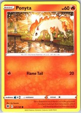 Ponyta 021/189 Common Regular Card SWSH10: Astral Radiance Pokemon TCG LP