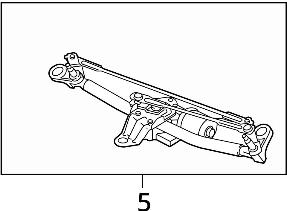 Audi A3 2017 motor limpiaparabrisas delantero fabricante de equipos originales 121 k millas - LKQ422902471 Foto 4 de 4
