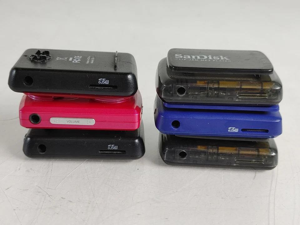 Lote De 8 SanDisk Sansa Clip+ Broche,Broche Jam Digital Media Player Para Piezas - Imagen 3 de 4