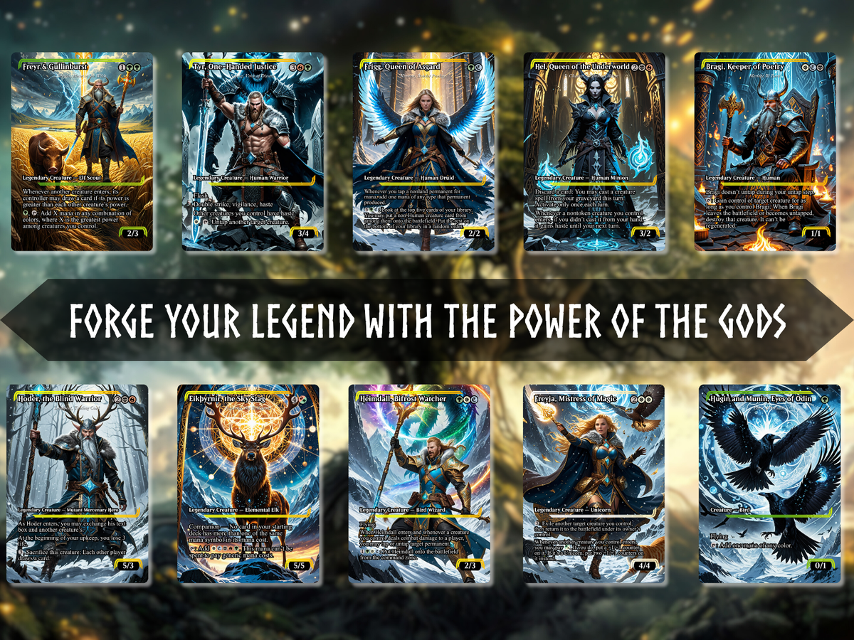 Norse Mythos Themed Legends Commander MTG Alt-Art Deck. Ready to Play! | eBay Norse Mythos Themed Legends Commander MTG Alt-Art Deck. Ready to Play! | eBay