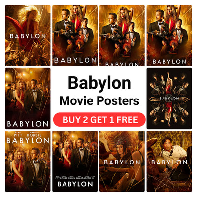Babylon (2022) Filmposter - A1, A2, A3, A4 - Premium Kunstdruck