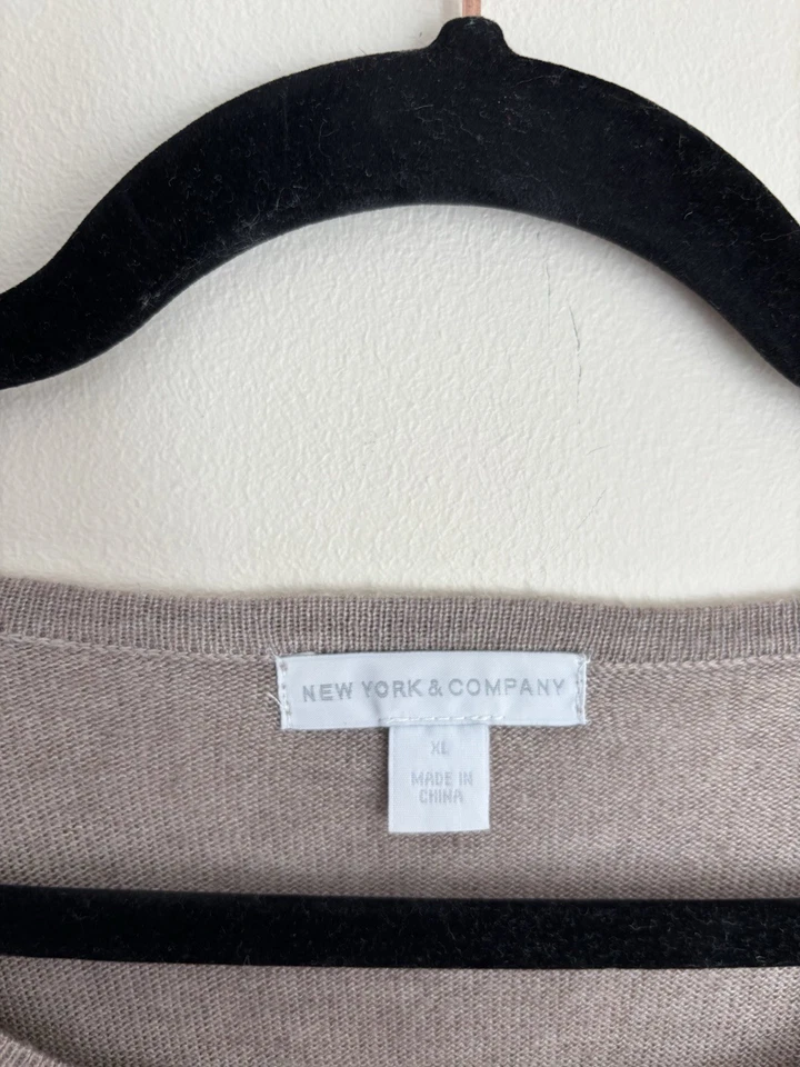 Suéter Pullover Mujer New York & Company Marrón Talla XL Foto 2 de 4