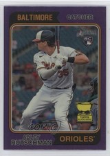 2023 Topps Heritage Hot Box Chrome Purple Refractor Adley Rutschman #7 Rookie RC