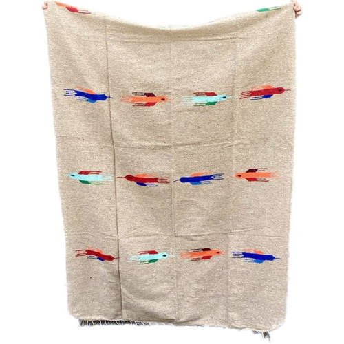 Mexican Yoga Rug: Thunderbird Tan - Picture 1 of 2