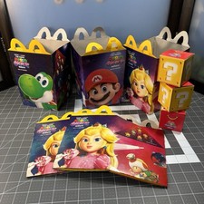 McDonalds Super Mario Galaxy Movie Happy Meal Lot Yoshi Princess Peach 2026 NEW