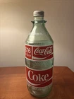1970s Vintage Coca Cola 2 Liter Green Glass Coke Bottle 67.6 Fl Oz.