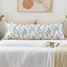 Satin Body Pillow Pillowcase Super Soft Silk Pillowcase, Body Pillow Cover wi...