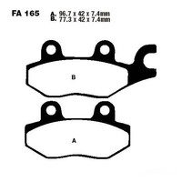 Bremsbelag BremsbeläGe EBC FA165TT Vorne Links FüR Yamaha YFZ 450 Y 2009-2011