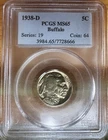 1938-D  Buffalo Nickel PCGS MS65
