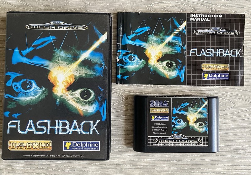Flashback Sega Mega Drive Tested Complete CIB box Manual UK PAL 1993 Game