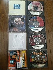 Sega Saturn Soft 4 piece set #99fbf1