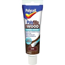 Polycell Polyfilla Wood General Repair 330g Dark Tube Interior Exterior