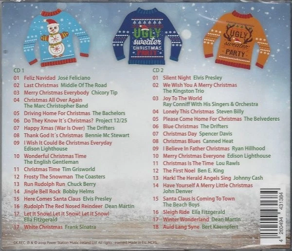 Ugly Sweater Christmas Party - 2 CD, José Feliciano, Elvis Presley, Chicory Tip, - Bild 2 von 2