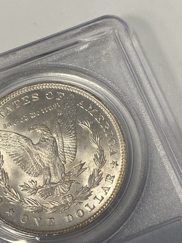 1887 $1 Morgan Silver Dollar. 90% Silver. PCGS MS64 KM#110 - Picture 10 of 10