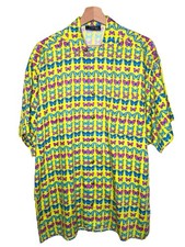 Gianni Versace Classic V2 Hemd Vintage Schmetterlinge Multicolor