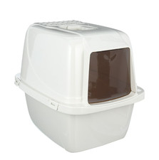 Van Ness Pets Odor Control Large Enclosed Cat Litter Box, Hooded, Pearl, CP6