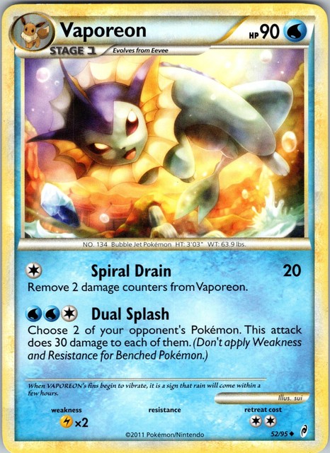 Vaporeon #52 (Call Of Legends (2011))