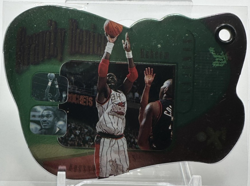 Hakeem Olajuwon #14 GD 1997-98 E-X2001 Basketball Gravity Denied