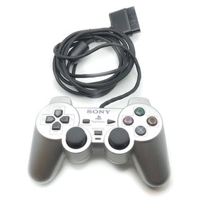 Silver Sony PlayStation 2 DUALSHOCK 2 Analog Controller - OEM WORKING TESTED