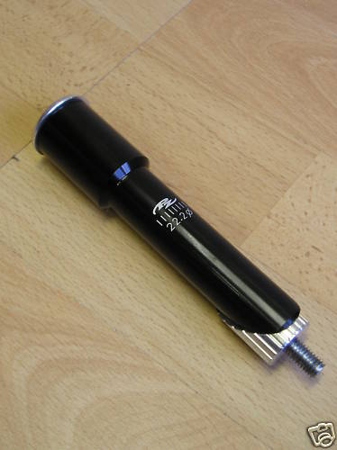 Pazzaz Black Alloy Quill to A-Head Stem adaptor - 1 1/8