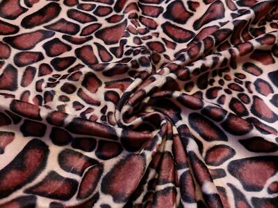 Kunstfell Ponyfell Velboa Stoff Material - NEU GIRAFFE 