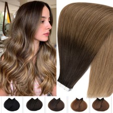 40PCS 100G THICK Tape In Skin Weft 100 Russian Human Remy Hair Extensions ombre