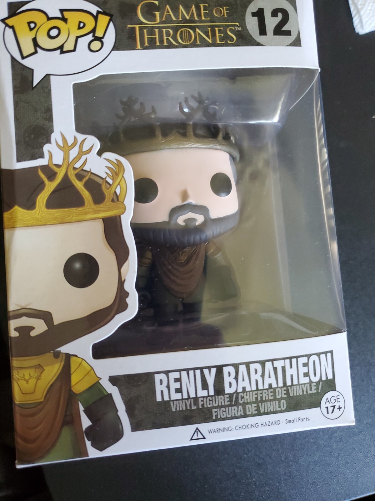 Funko Pop! Television Got Renly Baratheon #12 Not Authentic, Read Description