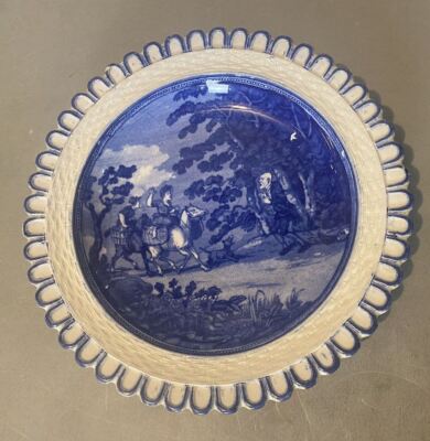 Antique Adams England Pottery Doctor Syntax Transferware 8'' Bowl Dish