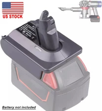 Adapter for Milwaukee 18V Battery to for Dyson V6 Vacuum Cleaner SV03 SV03 SV04 