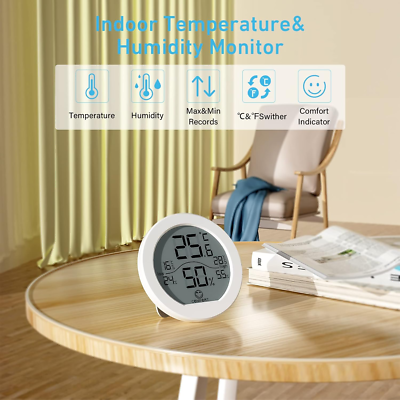 Medidor De Temperatura Y Humedad Termometro Ambiente Digital